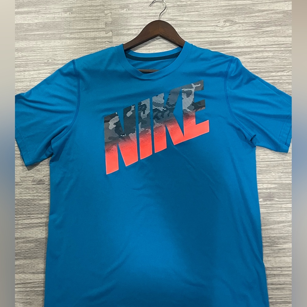 Nike Dri-fit size large blue tshirt